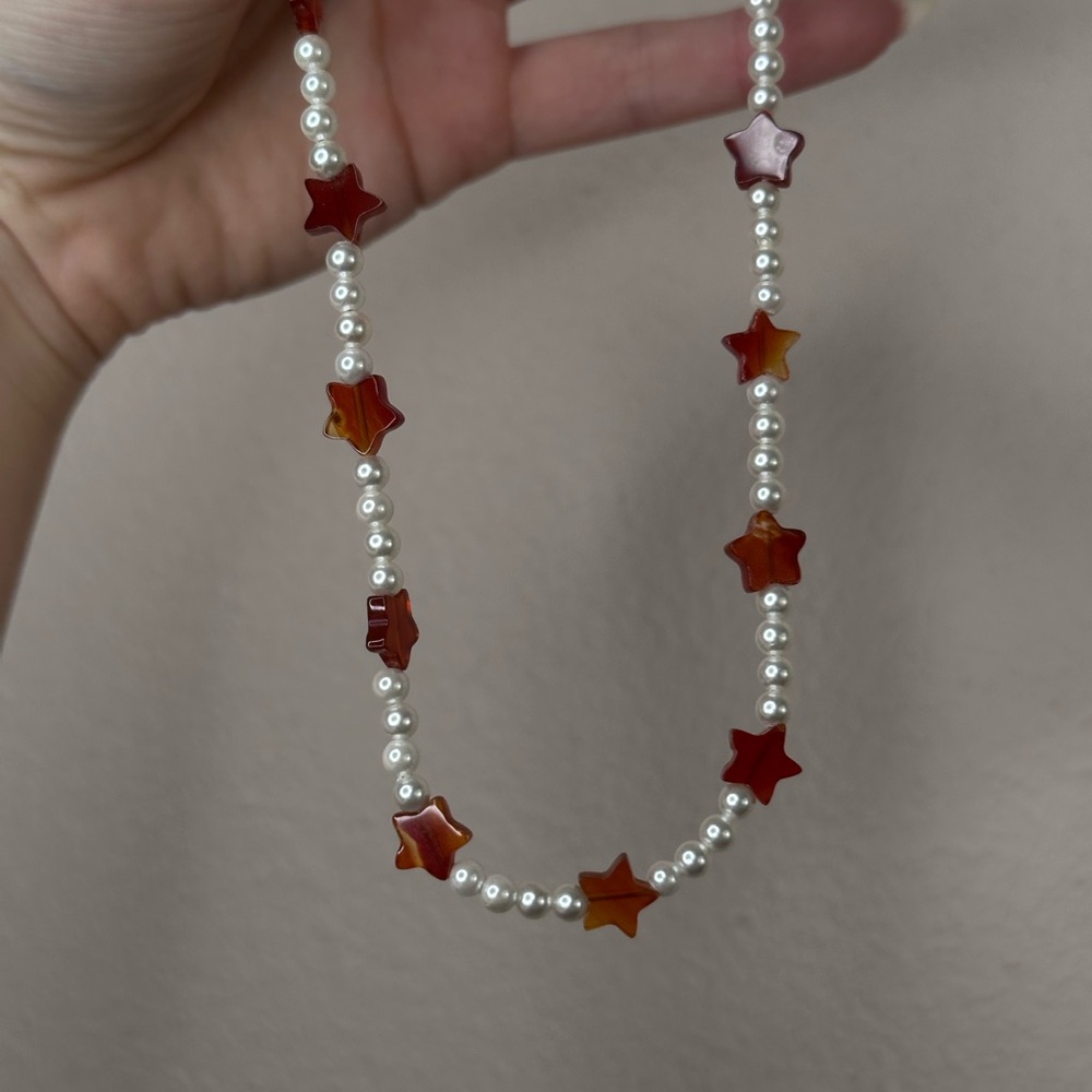 Arcanum LA | Carnelian and Pearl Choker Necklace